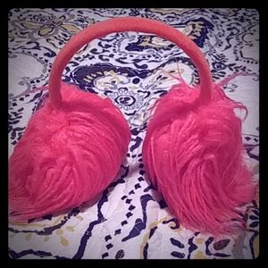 Pink Fuzzy Ear Muffs